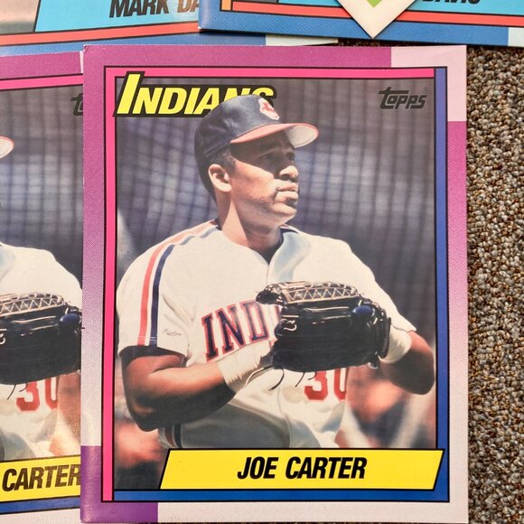 Lot of 17 Vintage Topps Baseball Card Pocket Folders Indians Padres A's Royals - Picture 6 of 9